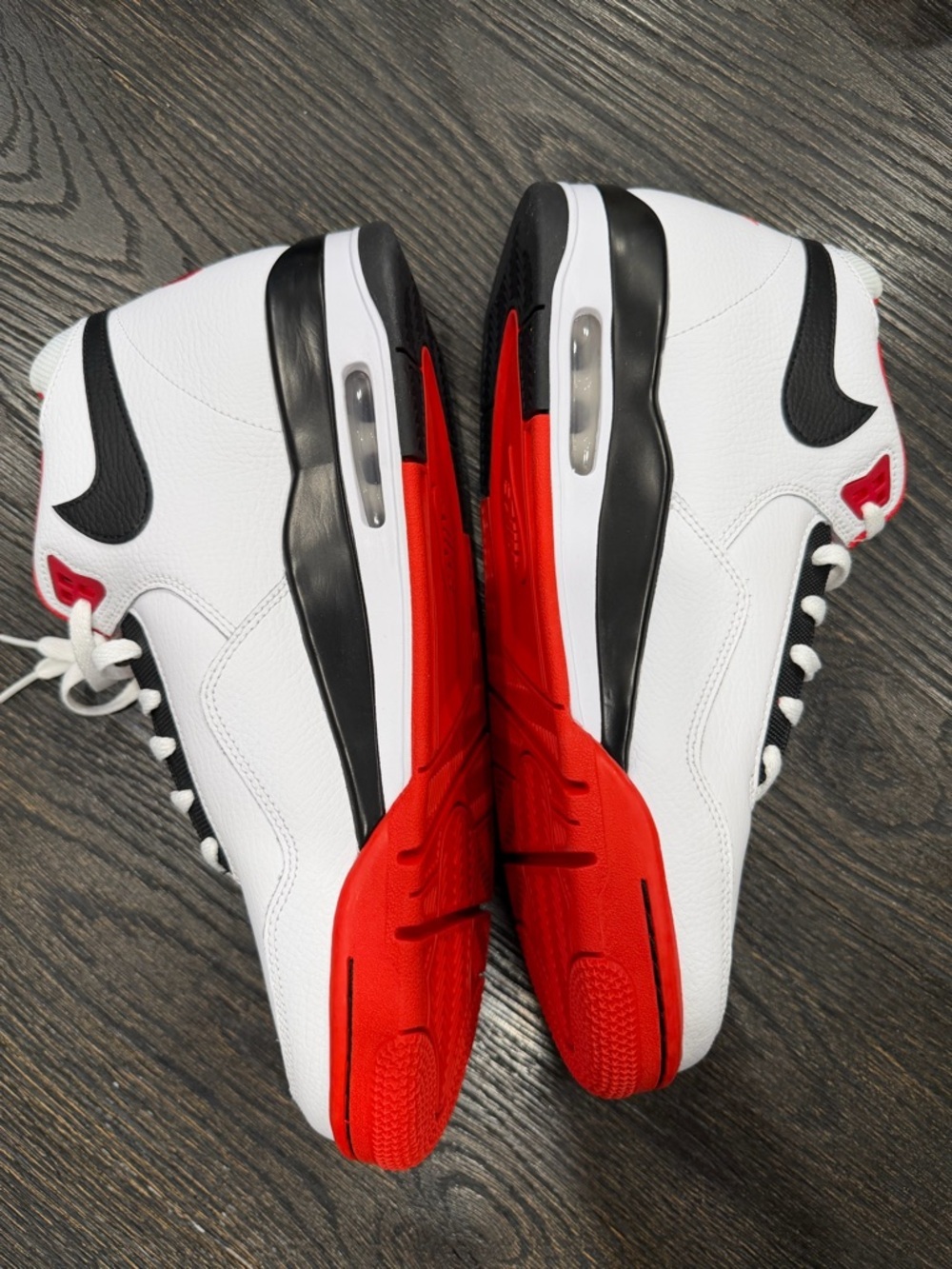 Nike Air Flight Legacy Black White Red Men's Sneakers Shoes size 11 - Picture 7 of 11
